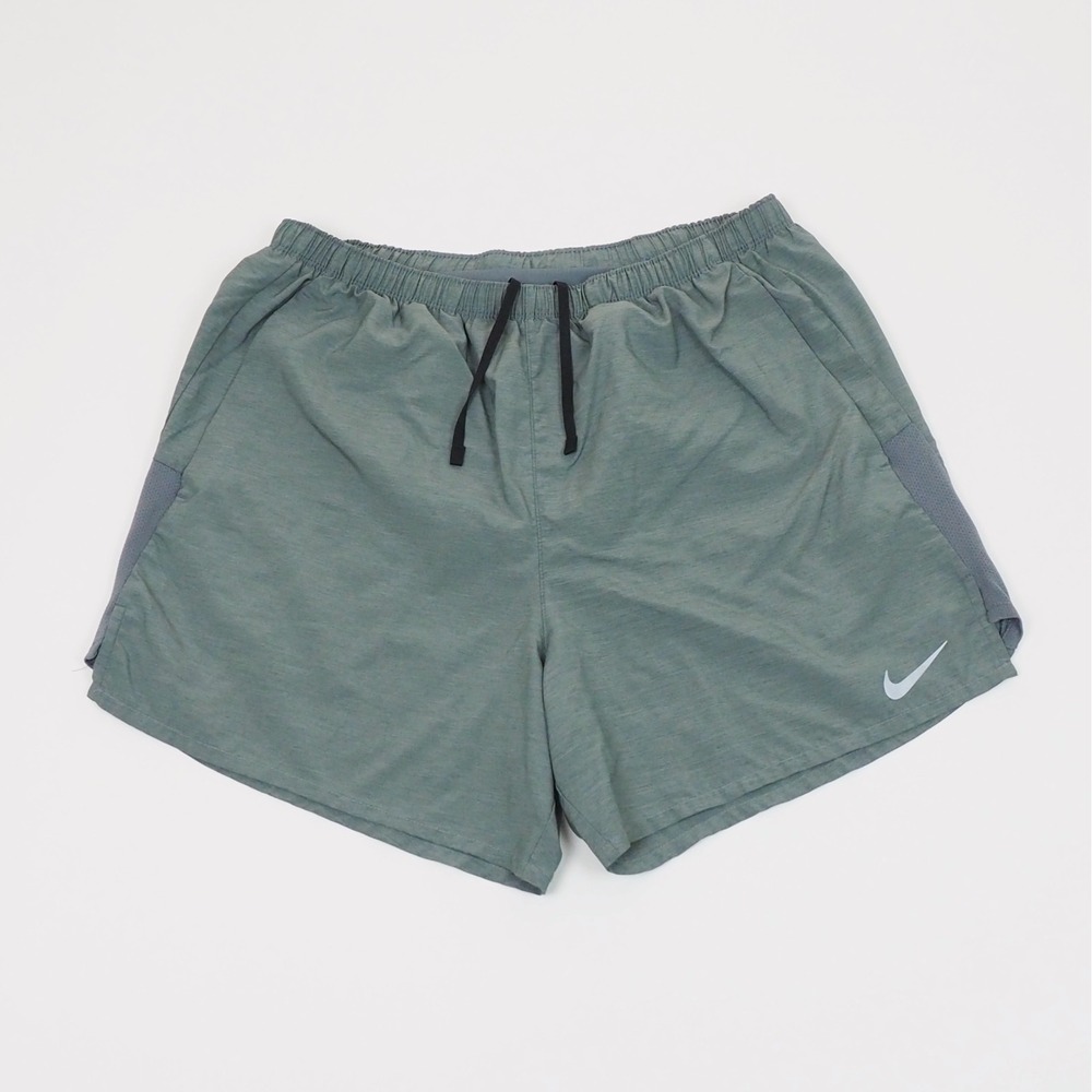 Nike Running Challenger Shorts Mens Large Gray Dri-Fit Brief Lined Gym Training